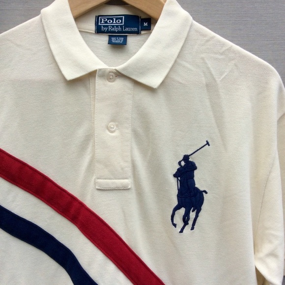 Polo Ralph Lauren Other - Big Pony Banner Stripe RL Polo - Med